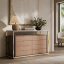 Hospitality furniture - Gold 8-Drawer Chest - www.oroatrade.com