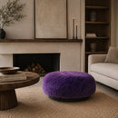 Hospitality furniture - Round Purple Ottoman - www.oroatrade.com