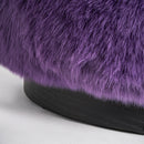 Hospitality furniture - Round Purple Ottoman - www.oroatrade.com