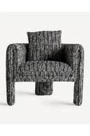 Marbled Black Accent Armchair | Vical Home Kostov | Oroatrade.com