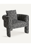 Marbled Black Accent Armchair | Vical Home Kostov | Oroatrade.com
