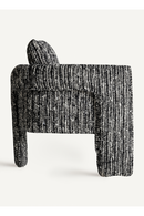 Marbled Black Accent Armchair | Vical Home Kostov | Oroatrade.com