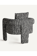 Marbled Black Accent Armchair | Vical Home Kostov | Oroatrade.com
