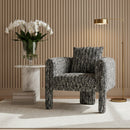Marbled Black Accent Armchair | Vical Home Kostov | Oroatrade.com