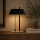 Hospitality furniture - Matte Black Table Lamp - www.oroatrade.com