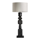 Hospitality furniture - Black Mango Wood Table Lamp - www.oroatrade.com