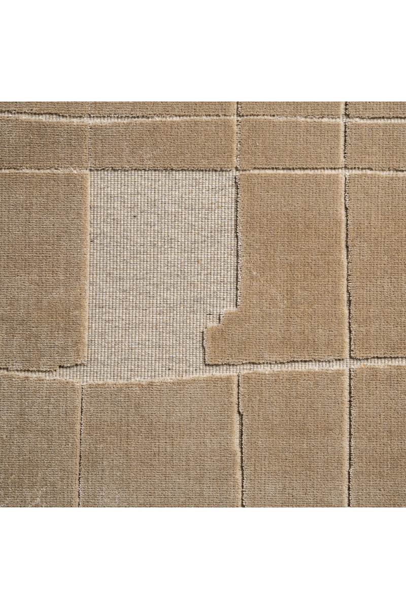 Beige Patched Area Rug 9'5" x 6'5" | Vical Home Ivana | Oroatrade.com