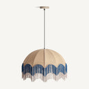 Hospitality furniture - Beige Jute Fringed Pendant Lamp - www.oroatrade.com
