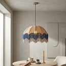 Hospitality furniture - Beige Jute Fringed Pendant Lamp - www.oroatrade.com