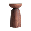 Suar Wood Hourglass Side Table | Vical Home Jangany
