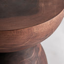 Suar Wood Hourglass Side Table | Vical Home Jangany