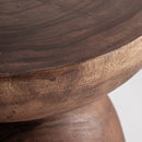 Suar Wood Round Side Table | Vical Home Ejeda