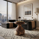 Suar Wood Asymmetrical Side Table | Vical Home Bezaha