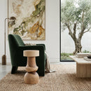 Carved Suar Wood Stool | Vical Home Kalandi