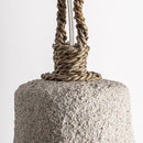 Beige Suar Wood Pendant Lamp | Vical Home Narnai