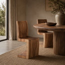 Hospitality furniture - Suar Wood Cantilevered Dining Chair - www.oroatrade.com
