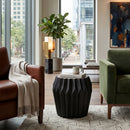 Black Wooden Faceted Side Table | Vical Home Zambia