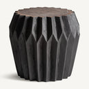 Black Wooden Faceted Side Table | Vical Home Zambia