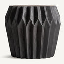 Black Wooden Faceted Side Table | Vical Home Zambia