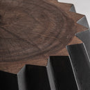 Black Wooden Faceted Side Table | Vical Home Zambia