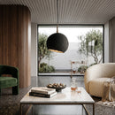 Black Rounded Pendant Lamp | Vical Home Lierop