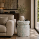 Green Swirl Terrazzo Side Table | Vical Home Watern
