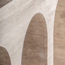 Beige Travertine Arched Console Table | Vical Home Thiennes