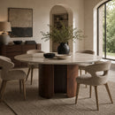 Round White Porcelain Dining Table | Vical Home Lherm