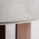 Round White Porcelain Dining Table | Vical Home Lherm