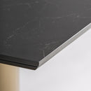 Black Porcelain Square Bar Table | Vical Home Tasque