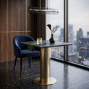 Black Porcelain Square Bar Table | Vical Home Tasque