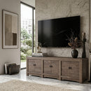 Pine Wood 6-Door TV Stand | Vical Home Untza
