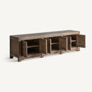 Pine Wood 6-Door TV Stand | Vical Home Untza