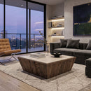 Aged Wood Travertine Coffee Table | Vical Home Merkem