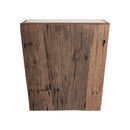 Aged Wood Travertine Side Table | Vical Home Merkem