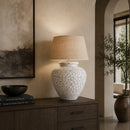 Hospitality furniture - White Terracotta Table Lamp - www.oroatrade.com