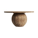 Teak Round Base Dining Table | Vical Home Erloy