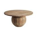 Teak Round Base Dining Table | Vical Home Erloy