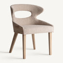 Hospitality furniture - Beige Cutout Back Dining Chair - www.oroatrade.com