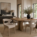 Hospitality furniture - Beige Cutout Back Dining Chair - www.oroatrade.com