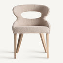 Hospitality furniture - Beige Cutout Back Dining Chair - www.oroatrade.com