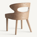 Hospitality furniture - Beige Cutout Back Dining Chair - www.oroatrade.com