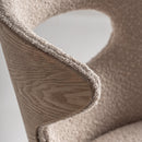 Hospitality furniture - Beige Cutout Back Dining Chair - www.oroatrade.com