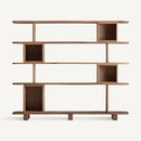 Hospitality furniture - Oak Wood Staggered Bookcase - www.oroatrade.com