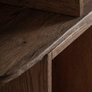 Hospitality furniture - Oak Wood Staggered Bookcase - www.oroatrade.com