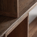 Hospitality furniture - Oak Wood Staggered Bookcase - www.oroatrade.com