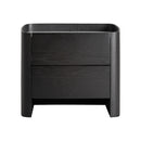 Hospitality furniture - Black Oak 2-Drawer Bedside Table - www.oroatrade.com