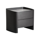 Hospitality furniture - Black Oak 2-Drawer Bedside Table - www.oroatrade.com