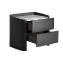 Hospitality furniture - Black Oak 2-Drawer Bedside Table - www.oroatrade.com