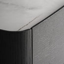 Hospitality furniture - Black Oak 2-Drawer Bedside Table - www.oroatrade.com